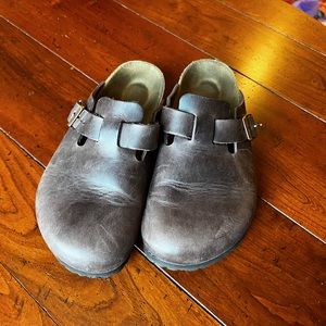 Birkenstock Boston - Habana Oiled Leather - 37 Medium/Narrow - LIKE NEW